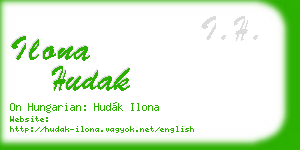 ilona hudak business card